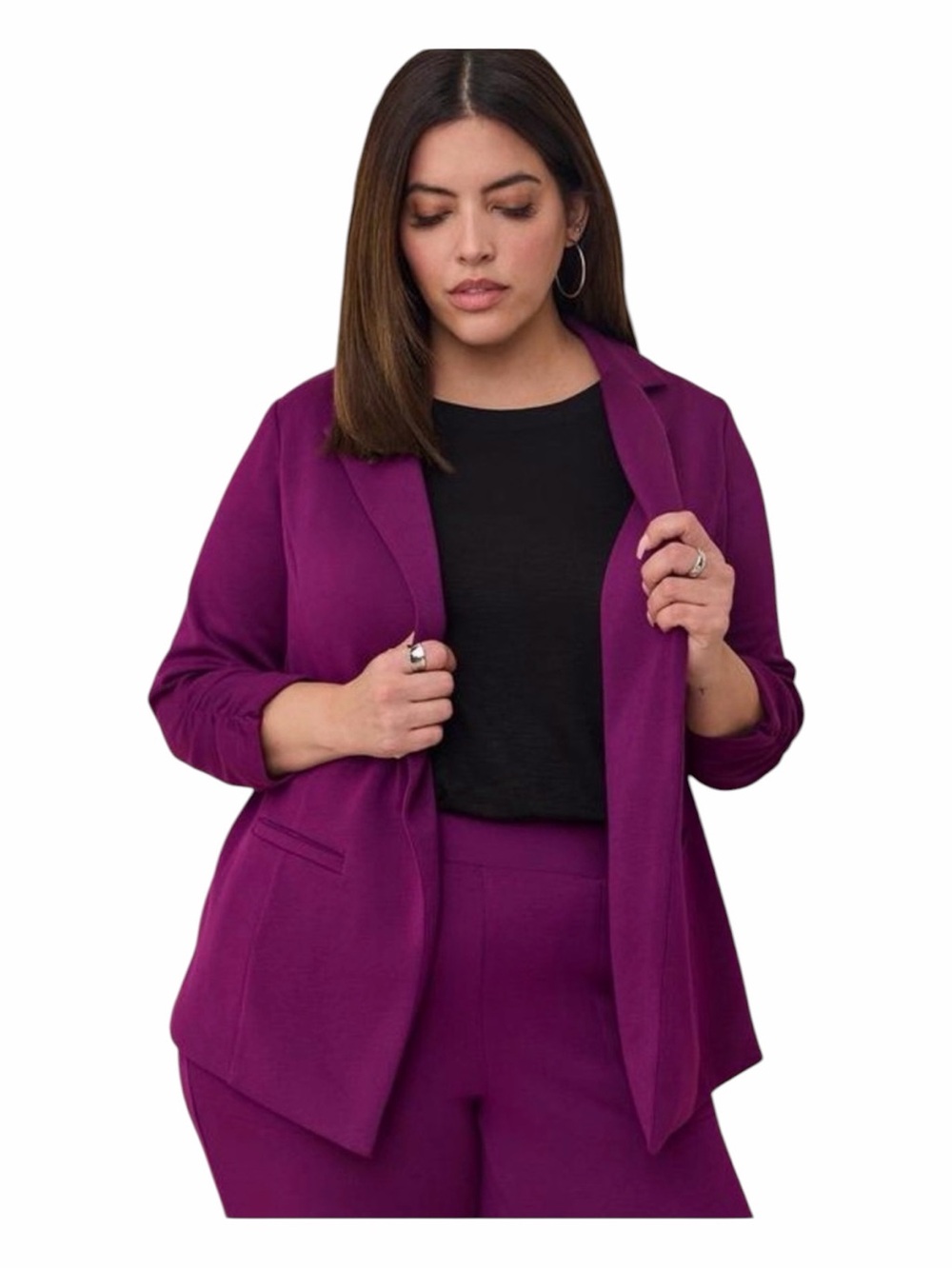 NWT! TORRID Studio Cupro Single Button Blazer. Size 4X.